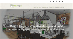 Desktop Screenshot of boxoffrogsweb.com